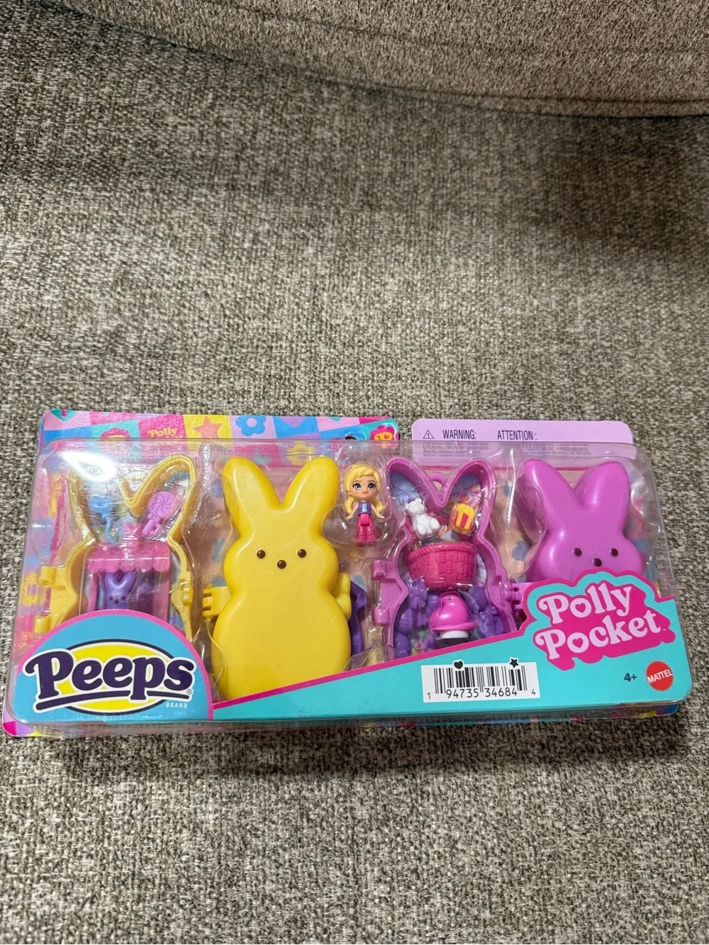 Mattel Polly Pocket Peeps Bunny Playset